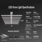 SAMPHON Led Grow Lights 1000Watt 6x6ft Coverage Dimmable Daisy Chain Full Spectrum 2816pcs Diodes Hanging Plant Lights for Indoor Growing,8 LED Bars Grow Lamp for Indoor Plants Veg and Bloom